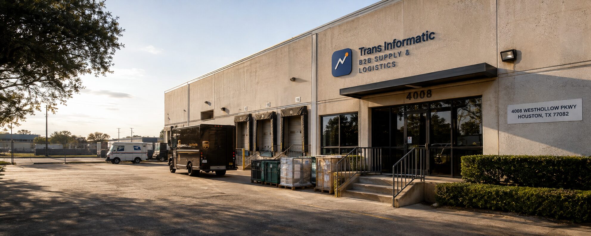 The Westhollow Parkway logistics location and dock face